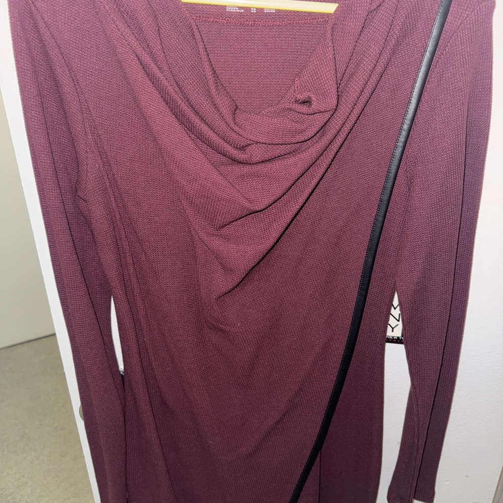 Marc New York Plum Knit Top